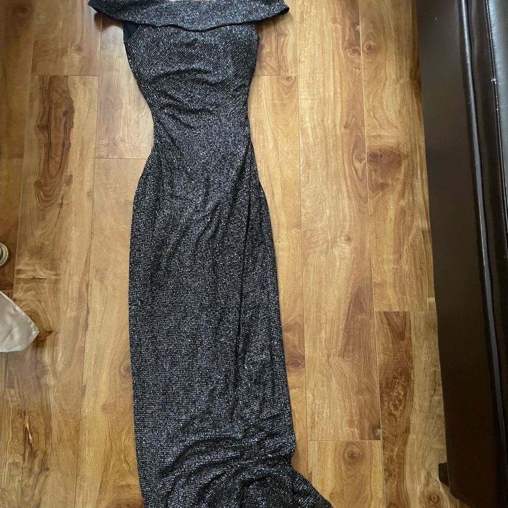 Maxi chrom/silver dress - wedding occassion